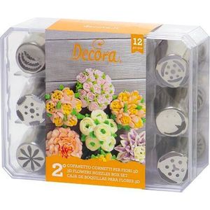 Spuitmondjes 3D - Boeket - Set 2 - Decora