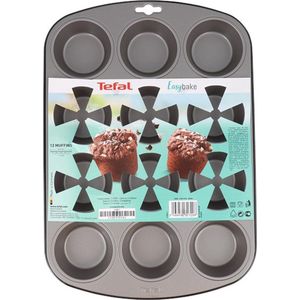 Tefal Easybake Muffinvorm - Cupcake Bakvorm - 38 X 27 cm - 12 Muffins
