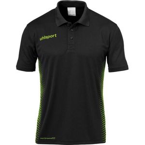 Uhlsport Score Polo Shirt Zwart-Fluo Groen Maat M