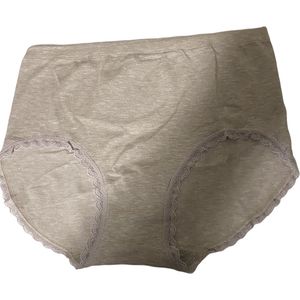 Dames katoenen taille slips 3 pack onesize L/XL grijs/zandkleur