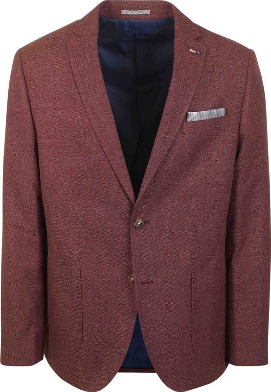 Suitable - Colbert - Bordeaux - Leek Structure - Heren Blazer