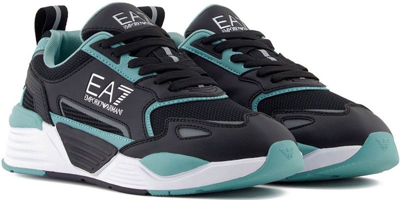 EA7 - Ace Runner - Hardloopschoenen - Zwart - Plat - Veters - Casual