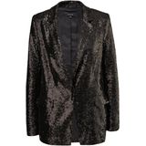 comma - Indoor-Jacke - Lange Blazer - Glinsterende Pailletten