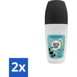 Marcel's Green Soap - Deodorant Roller - Mimosa & Blackcurrant - Langdurige frisheid - 50 ml - Voordeelverpakking - 2 stuks