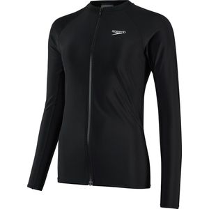 Speedo Zip Long Sleeve Top Dames - Zwart / Wit - maat M