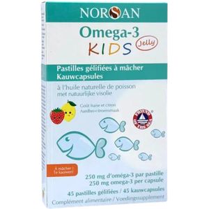 Norsan - Omega-3 Kids Jelly - Voedingssupplement - Rijk aan Vitamine D3
