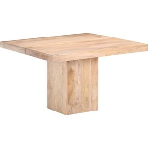 vidaXL - Eettafel - 120x120x77 - cm - massief - mangohout