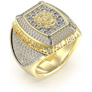 Guess - JUMR05002JWYG62 - Ring - Heren - Lion King - Ringmaat 62