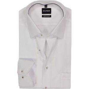 OLYMP - Luxor Comfort Fit Big - Overhemd - Wit - Strijkvrij - Boordmaat 48