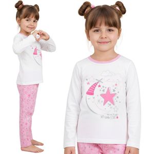 Katoenen pyjama voor meisjes met lange mouwen, 100% KATOEN