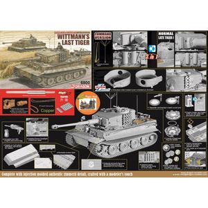 1:35 Dragon 6800 Tiger I Tank - Wittmann's Last Tiger Plastic Modelbouwpakket