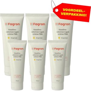 6x Fagron Vaseline-cetomacrogolcrème FNA - 100 ml - Voordeelverpakking!