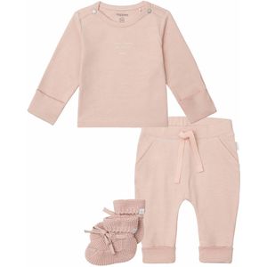 Noppies - Kledingset - 3 delig - Broek Naupli Rose Smoke - Shirt Neisse - Slofjes Nelson - Maat 44
