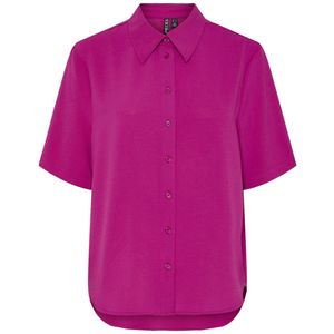 Pieces Blouse Pcsija Ss Shirt Wvn Fc Bc 17155981 Festival Fuchsia Dames Maat - M