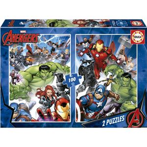 EDUCA - puzzel - 2 x 100 stuks - Avengers