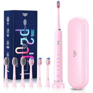 Sonische Tandenborstel met 6 Borstelkoppen en 5 Modi - Roze