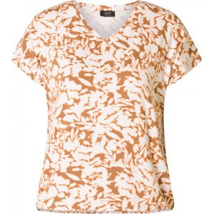 YEST Michelle Essential Tops - Light Brown/Multi Co - maat 38