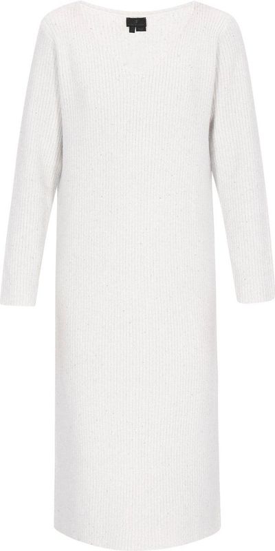 DreiMaster Klassik Gebreide jurk  offwhite