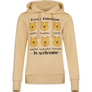 Winnie The Pooh Every Emotion is Welcome Dames Trui met capuchon - beige - XXL