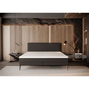 Mewave boxspring - Zwart - 180x200 cm - Luxe boxspring met pocketvering matras en geïntegreerde topper - Ultiem comfort - Compleet slaapcomfortpakket