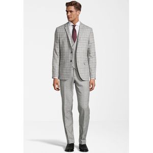 Steffen Klein - Driedelig Herenpak - Melange - Slim Fit