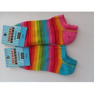 Sokken - Sokka - 2 Pack- Dames - Gestreept - 36 / 42