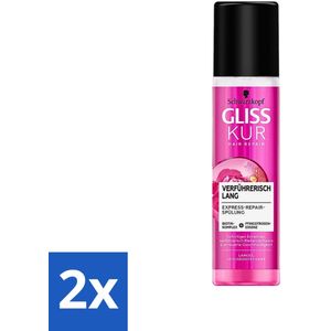 Gliss-Kur - Hair Repair - Long & Sublime - Express Repair Conditioner - 200 ml - Voordeelverpakking - 2 stuks
