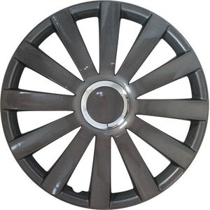 Autostyle Wieldoppen 15 inch Spyder Gunmetal - ABS