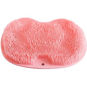 Badkamer Scrubber Mat - Antislip Siliconen Massagemat - Douche Rug Scrubber - Massagemat met Antislip Zuignappen - Exfoliërende Badkamermat Roze