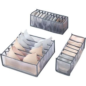 Organizers voor BH's, Lingerie en Onderbroeken - Ondergoed Verdeler - 3 Stuks - Ladeverdeler - Opberger voor Ondergoed - Ondergoed Organizer - Lade Organizer - Sokken Organizer - bh Organizer
