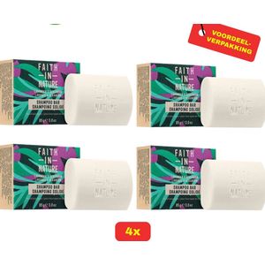 Faith In Nature Shampoo Bar - Lavender & Geranium - 4x85g - Voordeelverpakking!
