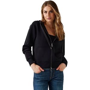 Guess - New Scuba - Dames Hoodie - Stretch Viscose - Met Capuchon en Ritssluiting