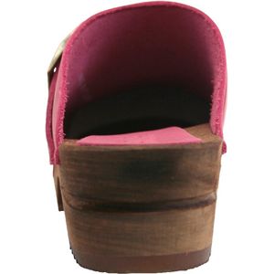 Sanita Clogs Damen Sandalen Wood-Urban Open Fuchsia-37