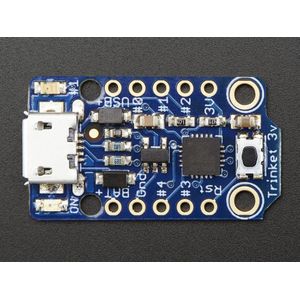 Trinket - Mini Microcontroller - 3.3V Logic - MicroUSB Adafruit 1500
