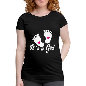 Zwangerschap Aankondiging | It's A Girl | Het Is Een Meisje Zwangerschap T-Shirt