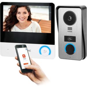 PAVONIS - Videodeurtelefoonset - 7-Inch LCD Monitor - Full HD Camera