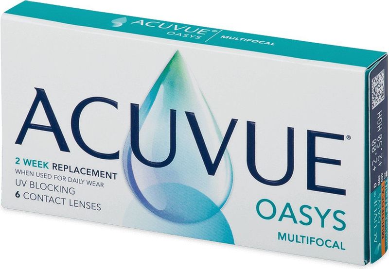 Acuvue Oasys Multifocal - Weeklenzen - Silicone Hydrogel Multifocale - 6 Lenzen