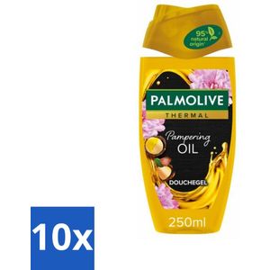 Palmolive Thermal - Douchegel - Pampering Oil - Verzorgend & Herstel - 250 ml - Bulkverpakking - 10 stuks