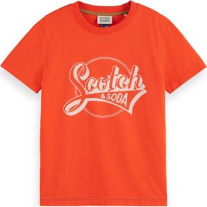 Scotch & Soda Relaxed-Fit Artwork T-Shirt Jongens T-shirt - Maat 104