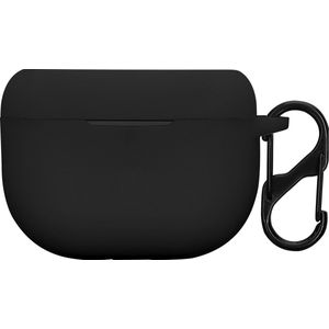 kwmobile cover voor oordopjes case - geschikt voor Jabra Elite 8 Active - Trendy beschermhoes draadloze oordopjes in zwart