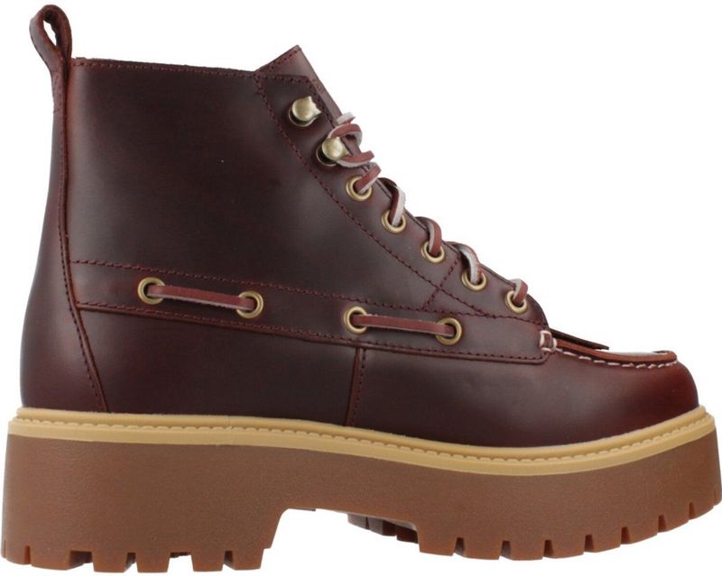 Timberland - Stone Street Mid Lace - Enkellaarsjes - Burgundy - Full Grain