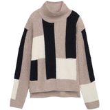 Tom Tailor - 1047706 - Trui - Gestructureerd - Colour Blocking - Opstaande Kraag