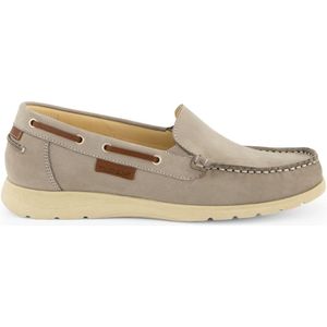 Travelin Seatown - Dames Instappers - Leren Moccasins - Grijs - Maat 36