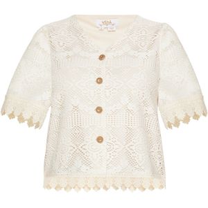 usha - Cardigan - Korte Mouwen - V-hals - Fashion Look Collection