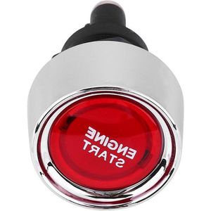Sum-830871 Drukknopstartschakelaar ontstekingsstartschakelaar 12V-24V 50A auto voertuig motorstart-drukknop-schakelaar ontsteking rode led (rood)