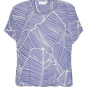 Mouwloos shirt Loose fit Indigo Blue/Turtledove Leaf blue white