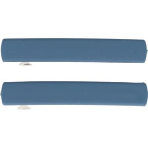 Haarsoires Haarspeld Patentspeld Recht 6cm – Basic Matte Kleur – Blauw – Set van 2 - Haarspelden voor Dames