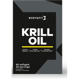 Body & Fit Krill Oil - Pure Krill Olie - 60 capsules (30 doseringen)