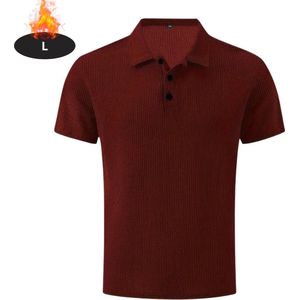 Nivard Poloshirt Heren - T-Shirt Heren - Shirt - Overhemd - Polo Shirt - Bordeauxrood - S