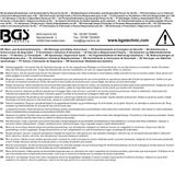 BGS - 8253-1 - Werkspindel - Buitenzeskant - 17 mm x 1,25 - Lengte 180 mm